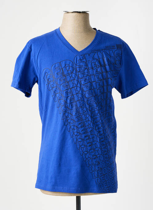 T-shirt bleu SUPERDRY pour homme