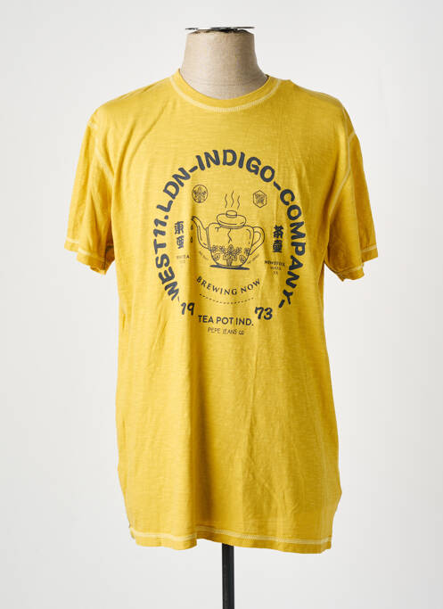 T-shirt jaune PEPE JEANS pour homme