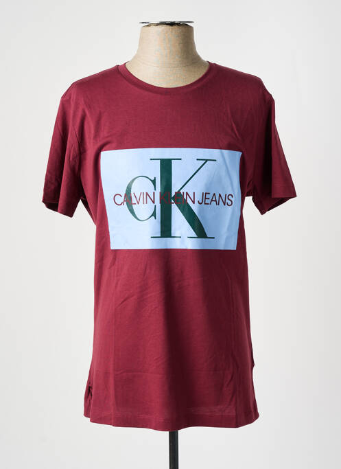 T-shirt rouge CALVIN KLEIN pour homme