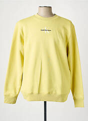 Sweat-shirt jaune CALVIN KLEIN pour homme seconde vue