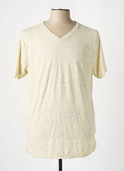 T-shirt beige SCOTCH & SODA pour homme seconde vue