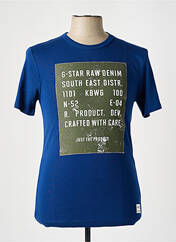 T-shirt bleu G STAR pour homme seconde vue