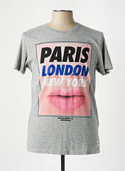 T-shirt gris JACK & JONES pour homme seconde vue