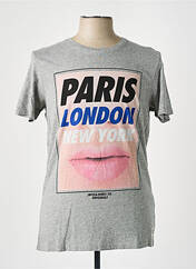 T-shirt gris JACK & JONES pour homme seconde vue