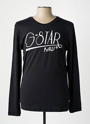 T-shirt noir G STAR pour homme