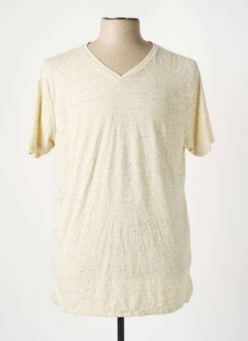 T-shirt beige SCOTCH & SODA pour homme