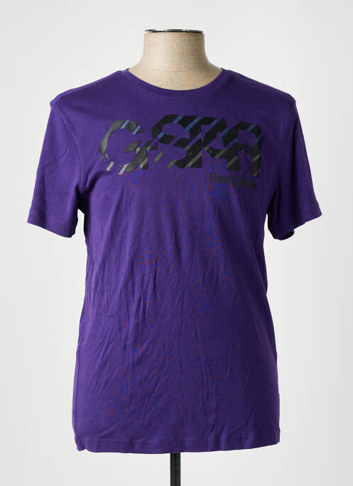 T-shirt violet G STAR pour homme