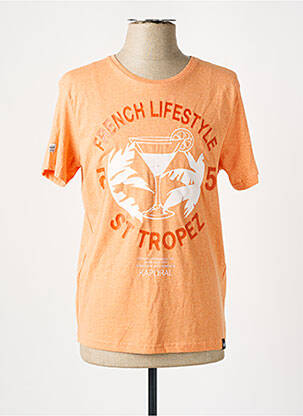 T-shirt orange KAPORAL homme