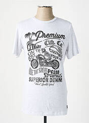 T-shirt gris JACK & JONES pour homme seconde vue