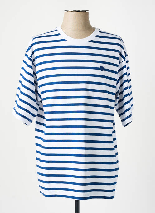 T-shirt bleu JACK & JONES pour homme