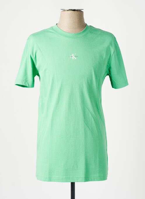 T-shirt vert CALVIN KLEIN pour homme