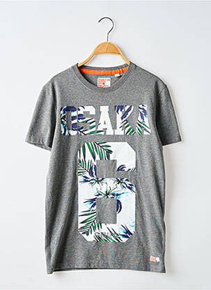 T-shirt gris SUPERDRY homme