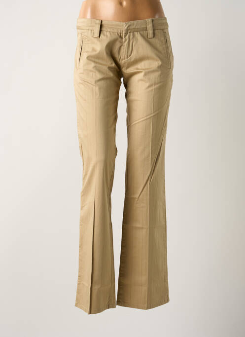 Pantalon droit beige FREEMAN T.PORTER pour femme