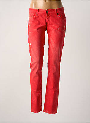 Jeans coupe slim rouge SALSA femme
