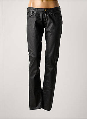 Jeans coupe slim noir LE TEMPS DES CERISES femme
