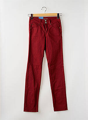 Jeans coupe droite rouge SALSA femme