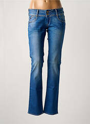 Jeans coupe droite bleu LE TEMPS DES CERISES pour femme seconde vue