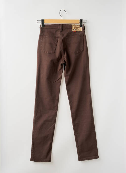 Jeans coupe slim marron CIMARRON pour femme