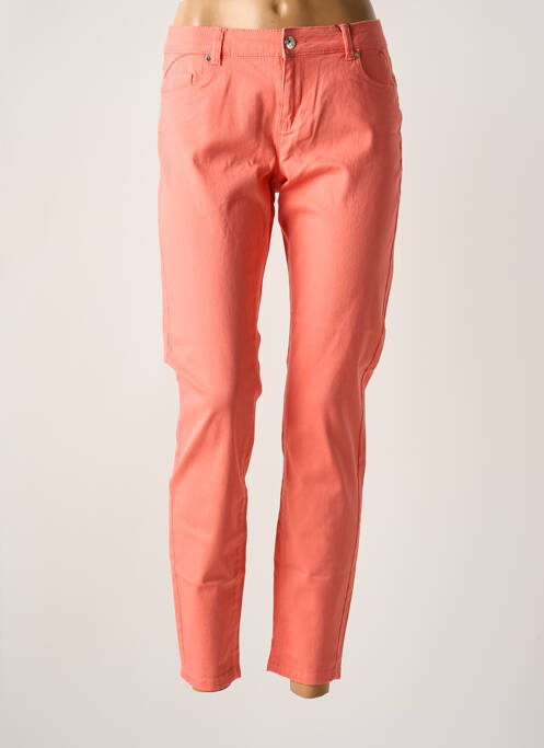 Jeans coupe slim orange VERO MODA pour femme