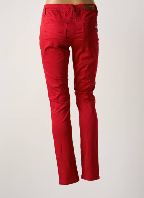 Jeans coupe slim rouge LPB pour femme