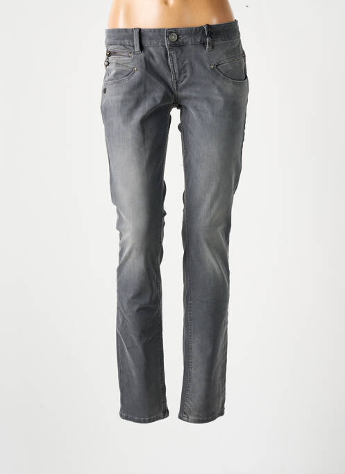 Jeans coupe slim gris FREEMAN T.PORTER pour femme