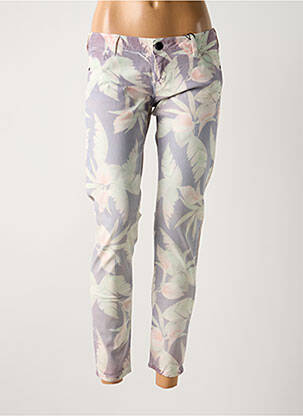 Jeans coupe slim beige GUESS femme