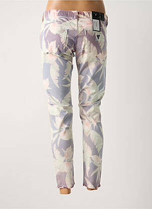 Jeans coupe slim beige GUESS femme