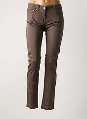 Pantalon slim marron LES P'TITES BOMBES pour femme seconde vue