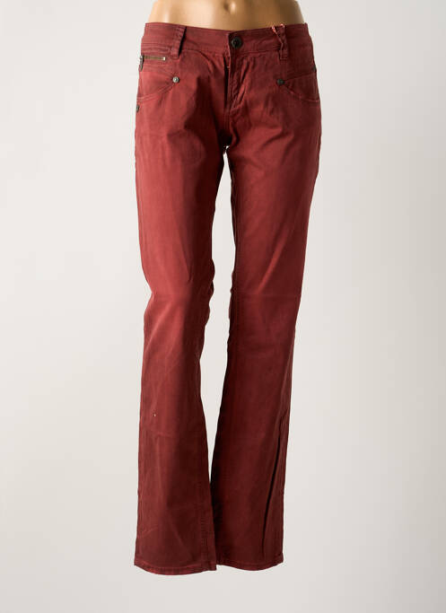 Jeans coupe slim rouge FREEMAN T.PORTER pour femme