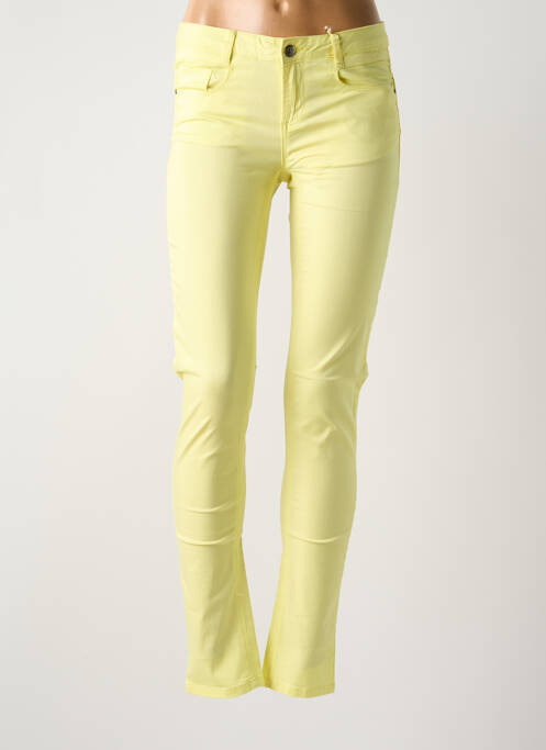 Pantalon slim jaune LES P'TITES BOMBES pour femme