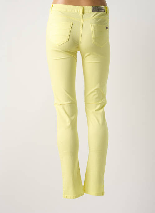Pantalon slim jaune LES P'TITES BOMBES femme