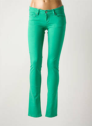 Jeans coupe slim vert SALSA femme