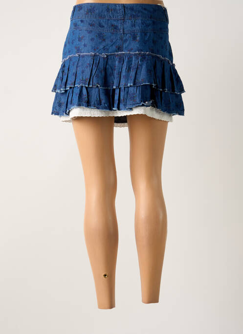 Jupe courte bleu ONLY femme