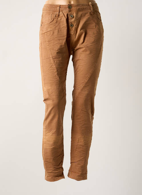 Jeans boyfriend marron PLEASE pour femme