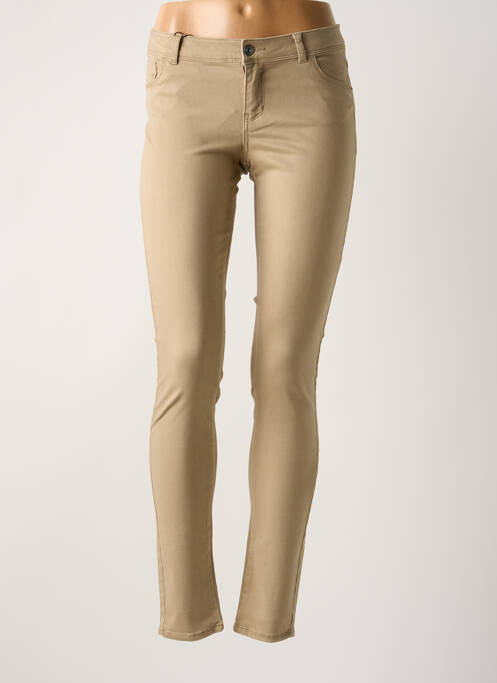 Jeans skinny beige VERO MODA pour femme