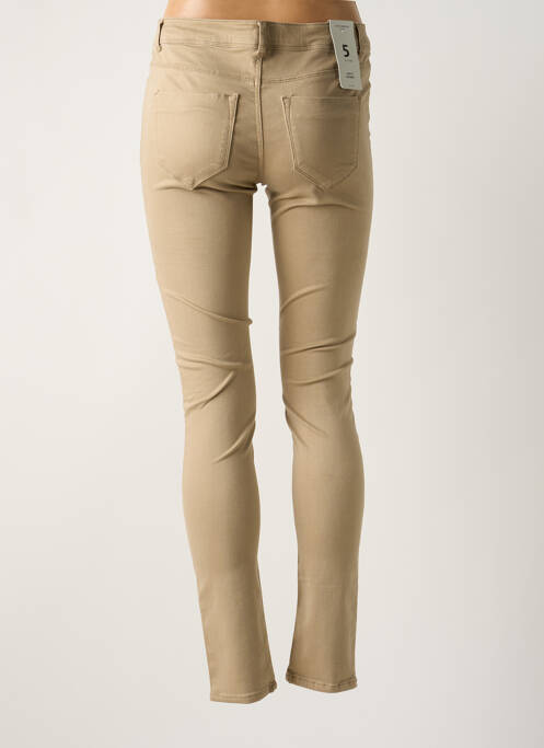 Jeans skinny beige VERO MODA pour femme