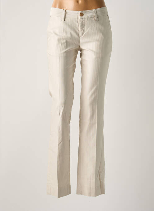 Pantalon droit beige LOIS pour femme