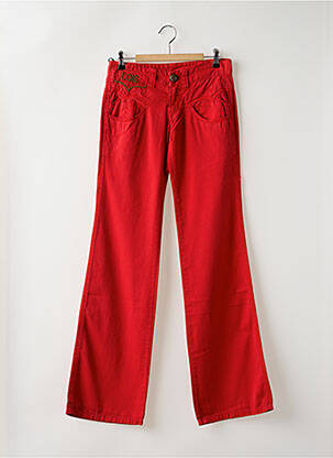 Pantalon flare rouge LOIS femme