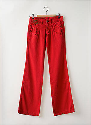 Pantalon flare rouge LOIS pour femme