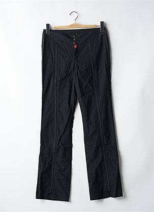 Pantalon droit tissage popeline taille basse noir BE YOU K femme