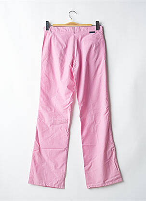 Pantalon droit fermeture zippée sous rabat boutonné taille normale rose BE YOU K femme