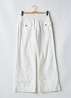 Pantalon flare taille basse taille basse blanc BSA CONCEPT femme