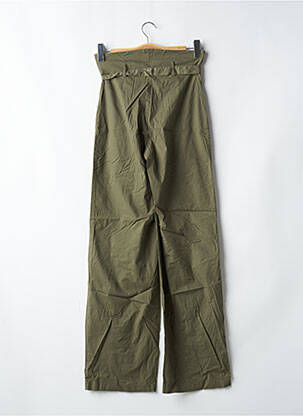 Pantalon droit stretch taille haute vert CHEYENNE femme
