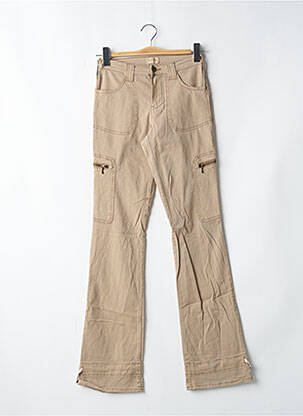 Pantalon droit stretch taille normale beige CIMARRON femme