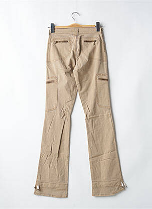 Pantalon droit stretch taille normale beige CIMARRON femme