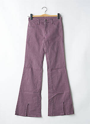 Pantalon flare stretch taille normale violet CIMARRON femme