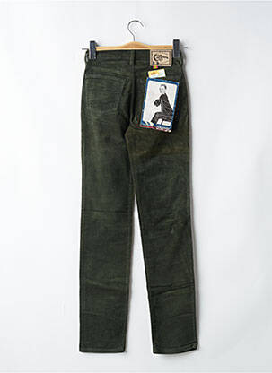 Pantalon slim taille haute taille haute vert CIMARRON femme