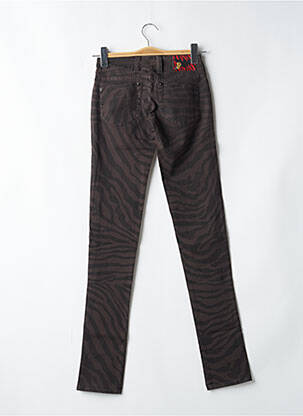 Pantalon slim taille basse taille basse marron CIMARRON femme