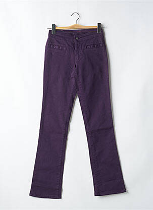 Pantalon droit stretch taille normale violet CIMARRON femme