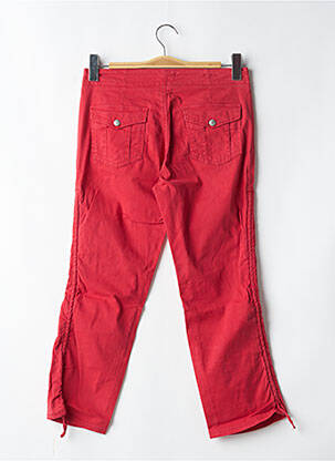 Pantalon 7/8 stretch taille normale rouge CIMARRON femme
